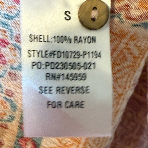 Dress Forum Pink Patchwork Boho Tiered Maxi Dress NWT Size Small - Picture 8 of 9